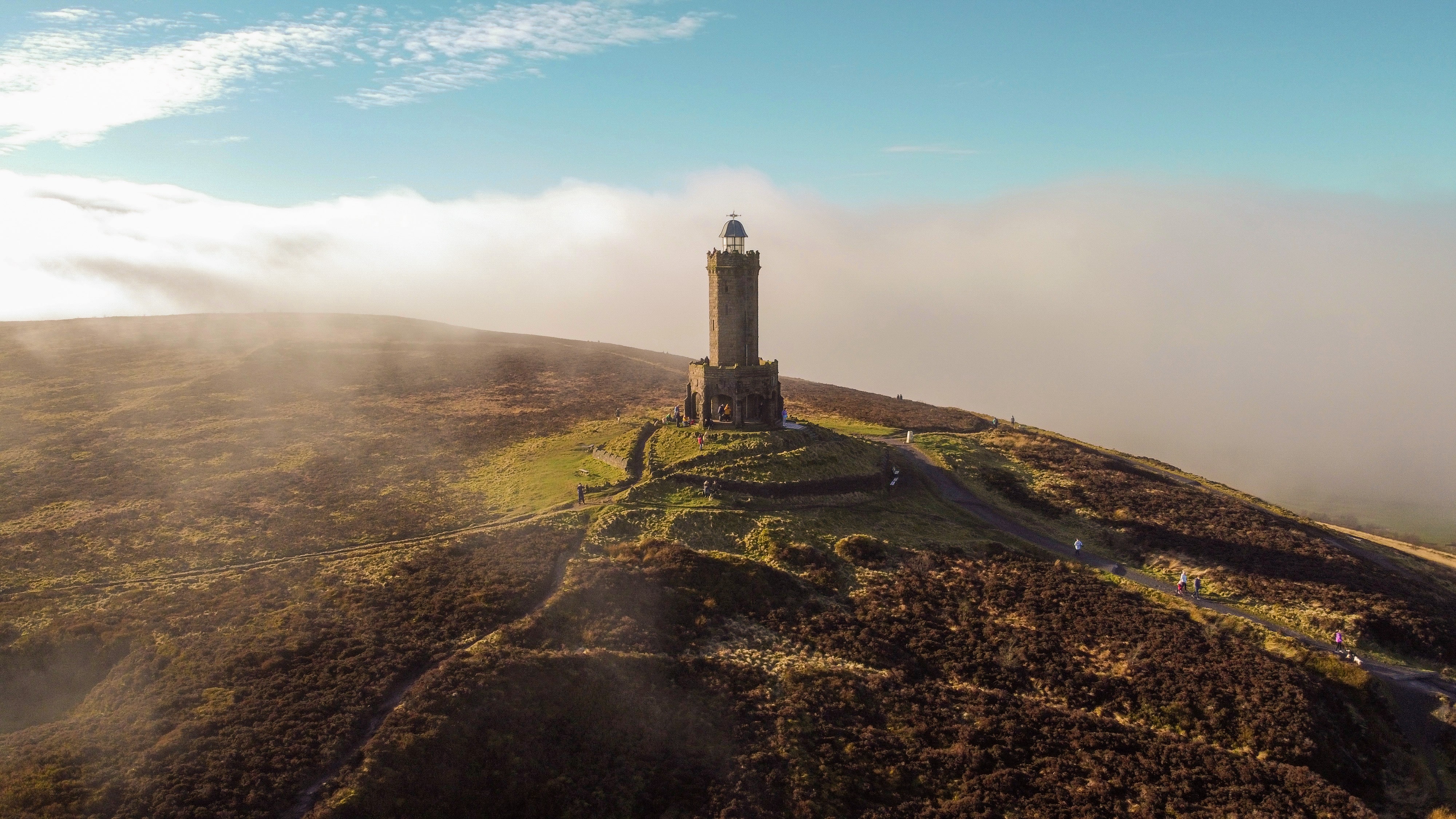 Aerial photo of Darwen Tower