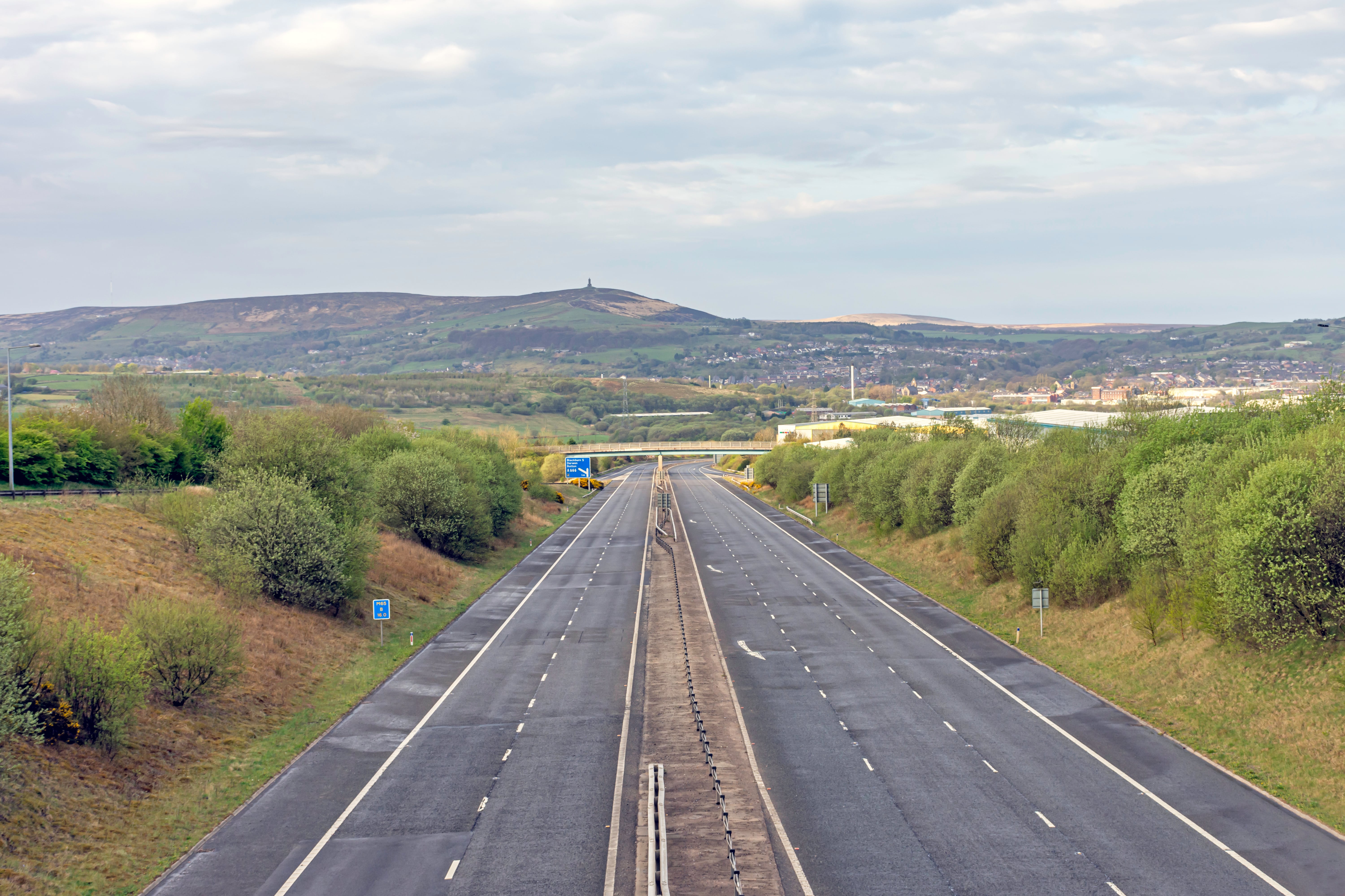 M65 leading to Darwen Tower